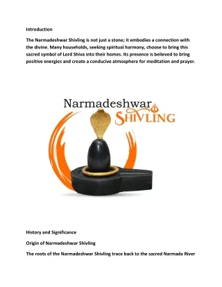 Narmadeshwar Shivling for home / Shivansh Narmada Shivling