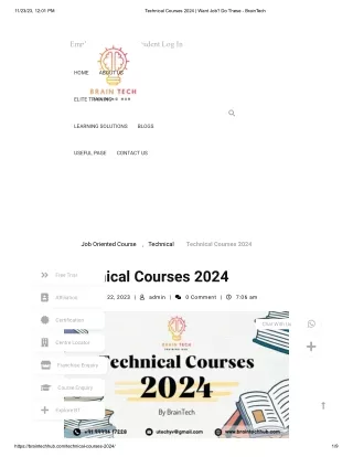 Technical Courses 2024
