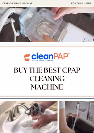Buy the Best CPAP Cleaning Machine