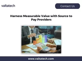Harness Measurable Value with Source to Pay Providers