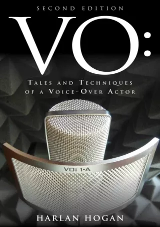 get [PDF] Download VO: Tales and Techniques of a Voice-Over Actor