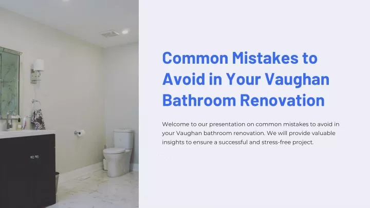 common mistakes to avoid in your vaughan bathroom
