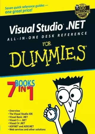 [PDF READ ONLINE] Visual Studio.NET All-in-One Desk Reference For Dummies