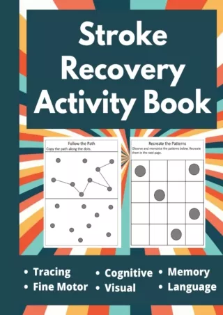 $PDF$/READ/DOWNLOAD Stroke Recovery Activity Book - Puzzles Workbook for Traumatic Brain Injury &