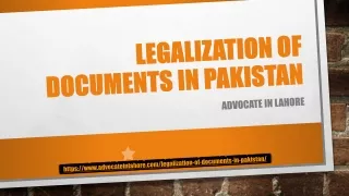 Document Legalization Pakistan and Its Impact on Cross-Border Transactions