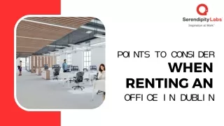 Points To Consider When Renting an Office in Dublin