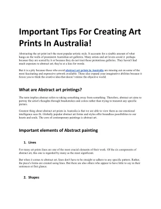 Important tips for creating art prints in Australia.docx