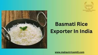 Basmati Rice Exporter In India