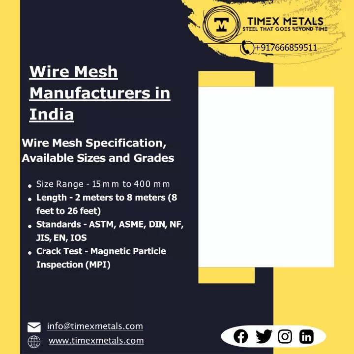 wire mesh manufacturers in india