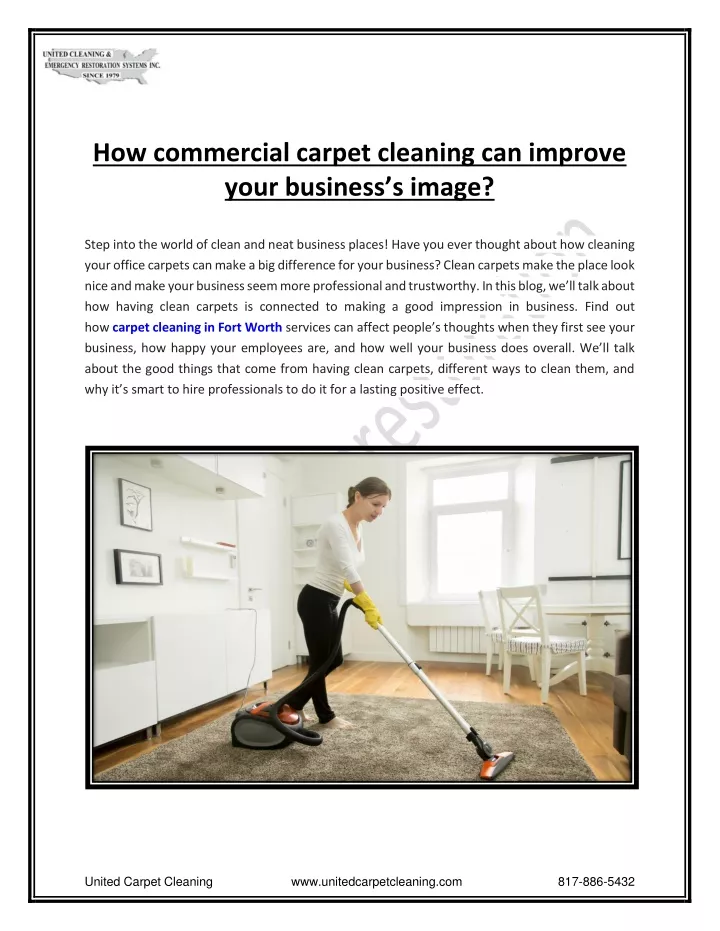 how commercial carpet cleaning can improve your