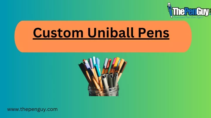 custom uniball pens