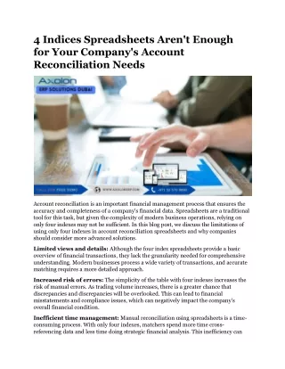 4 indices spreadsheets aren t enough for your