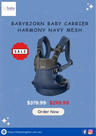 Comfortable Babybjorn Harmony Navy Mesh Carrier for Stylish & Breathable Parenting Bliss