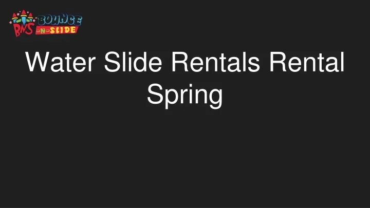 water slide rentals rental spring