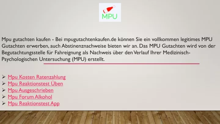 mpu gutachten kaufen bei mpugutachtenkaufen