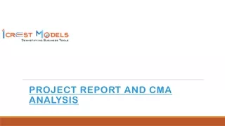 Streamline your project report and CMA submission