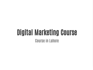 Digital Marketing Course