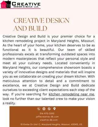 Creative Design and Build