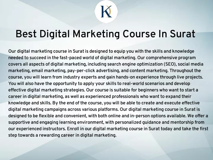 best digital marketing course in surat