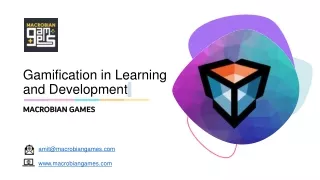 Gamification in Learning and development