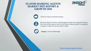Flavor Masking Agents Market