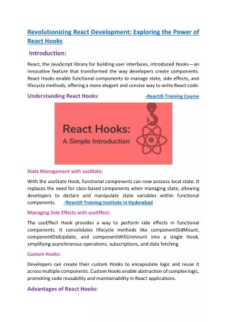 revolutionizing react development exploring