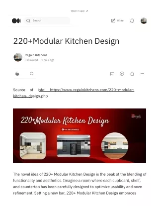 220 Modular Kitchen Design