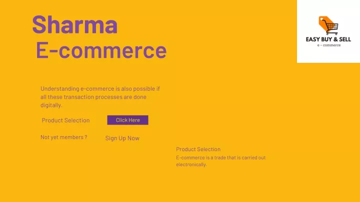 sharma e commerce