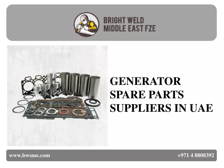 generator spare parts suppliers in uae