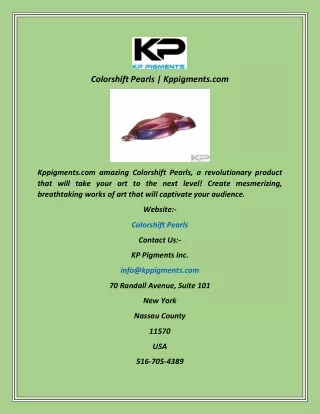 colorshift pearls kppigments com