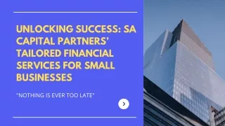 Unveiling Success SA: Capital Partners Reviews' Specialized Financial Solutions