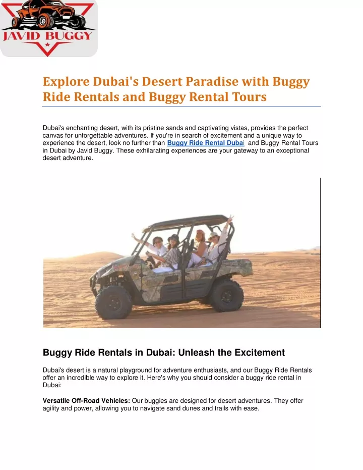 explore dubai s desert paradise with buggy ride