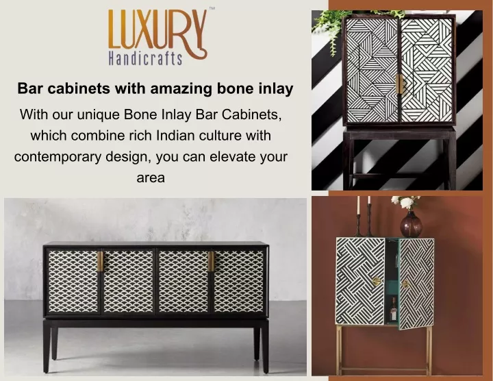 bar cabinets with amazing bone inlay