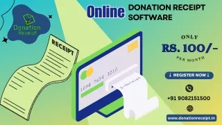 Donation Receipt | NGO Online Donation Receipt Generating Software