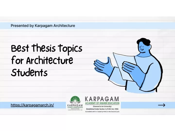 thesis topics architecture slideshare