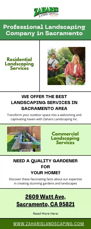 Landscape In Sacramento | Zaharis Landscaping