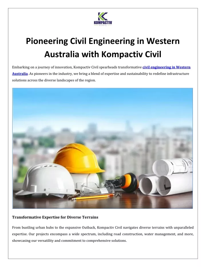 pioneering civil engineering in western australia