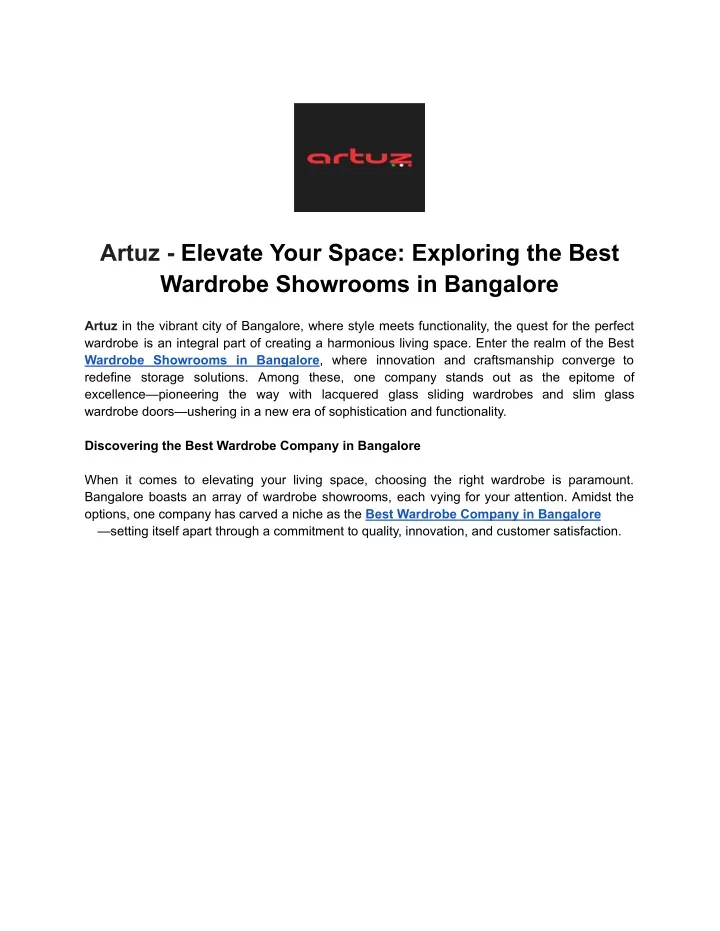 artuz elevate your space exploring the best