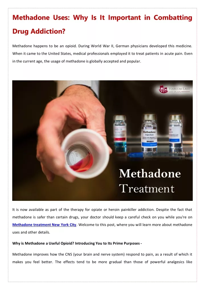 PPT - Methadone Uses Why Is It Important in Combatting Drug Addiction ...