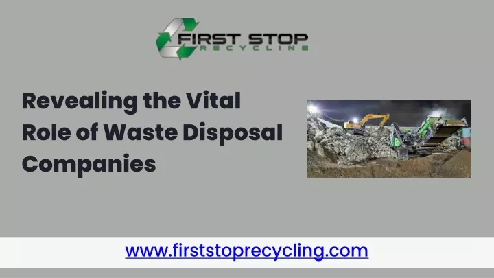 revealing the vital role of waste disposal