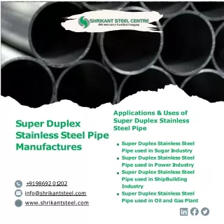Super Duplex Steel Pipe|Inconel Pipe|Monel Pipe|Hastelloy Pipe