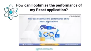 how can i optimize the performance of my react application