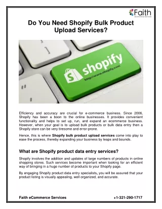 do you need shopify bulk product upload services