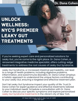 Unlock Wellness: NYC's Premier Leaky Gut Treatments