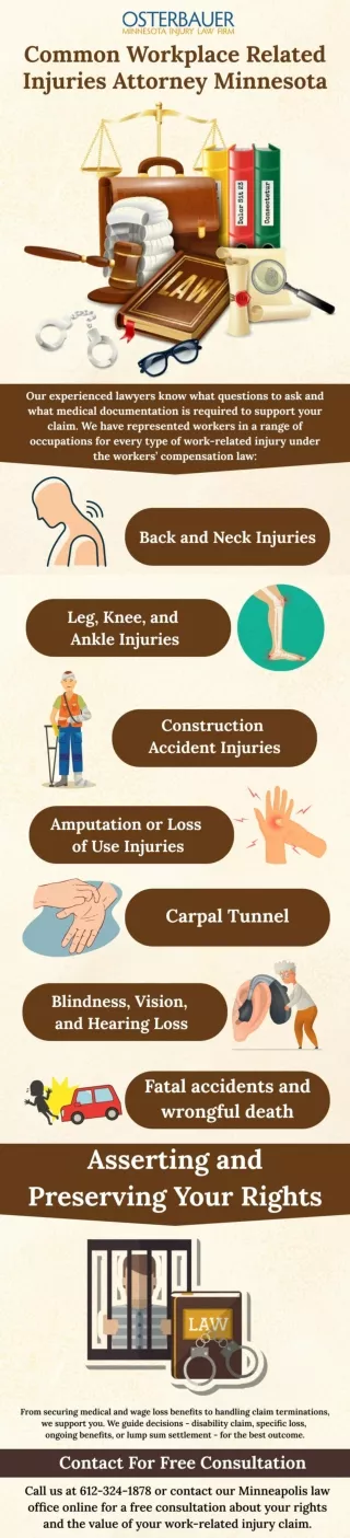 Common Workplace Related Injuries Attorney Minnesota