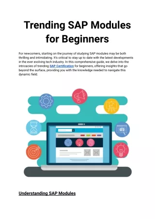 Trending SAP Modules for Beginners
