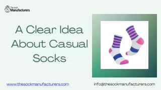 Crafting Casual Socks