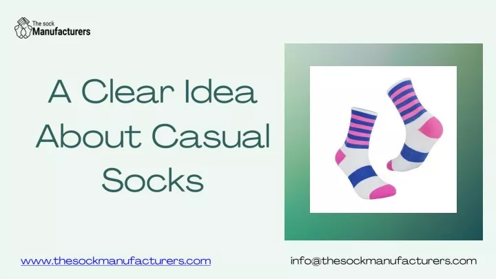 a clear idea about casual socks