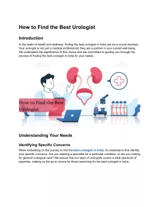 How to Find the Best Urologist