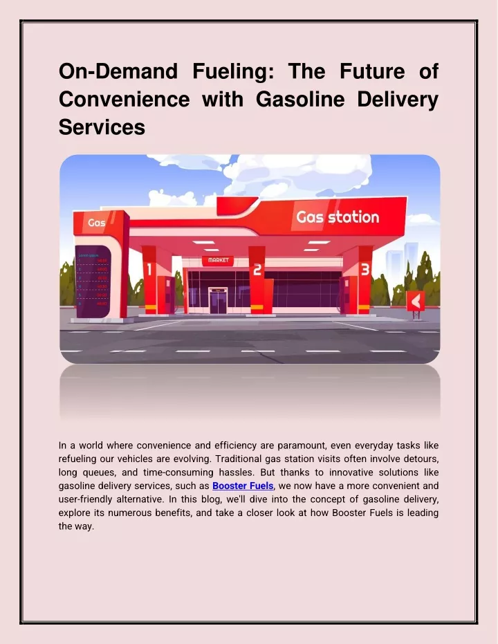 on demand fueling the future of convenience with